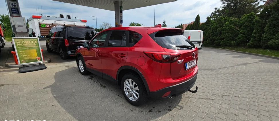 Mazda CX-5 cena 54800 przebieg: 165321, rok produkcji 2015 z Tarnów małe 254